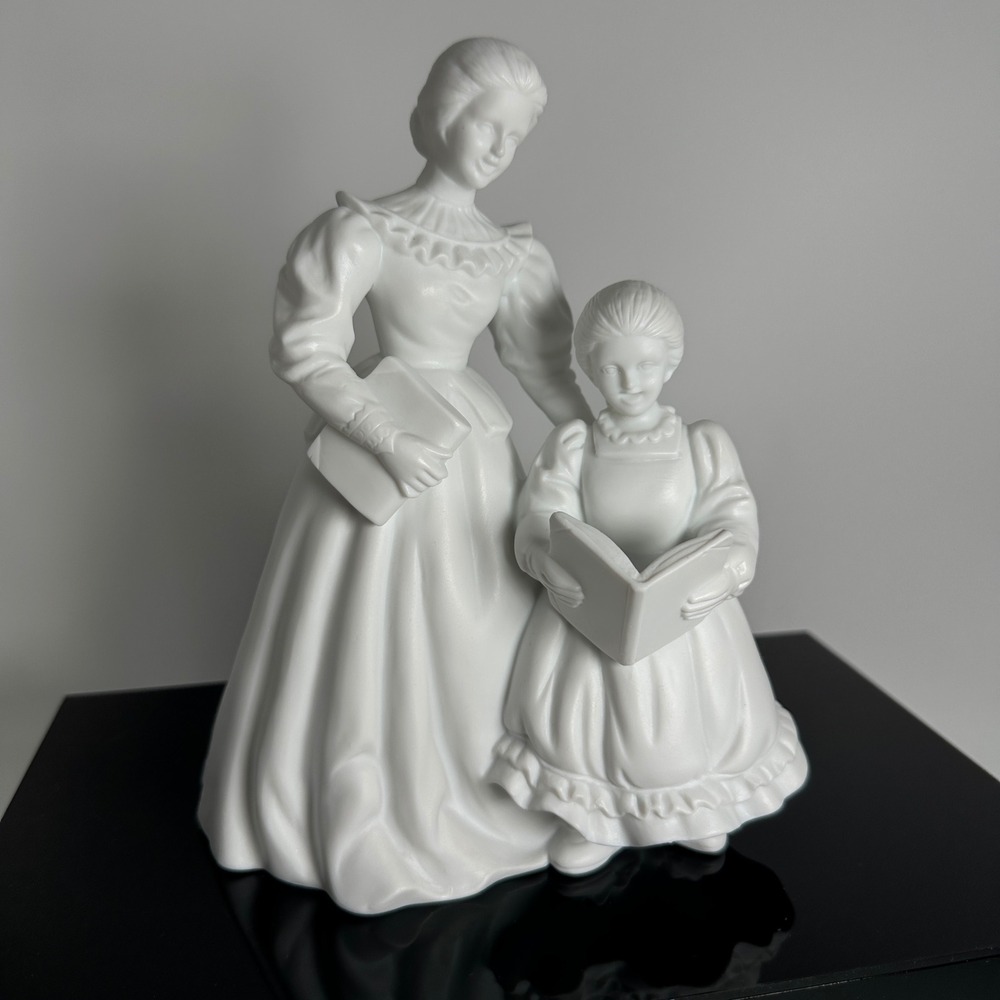 Department 56 Winter Silhouettes Carols Around Spinet Porcelain Mother Daughter